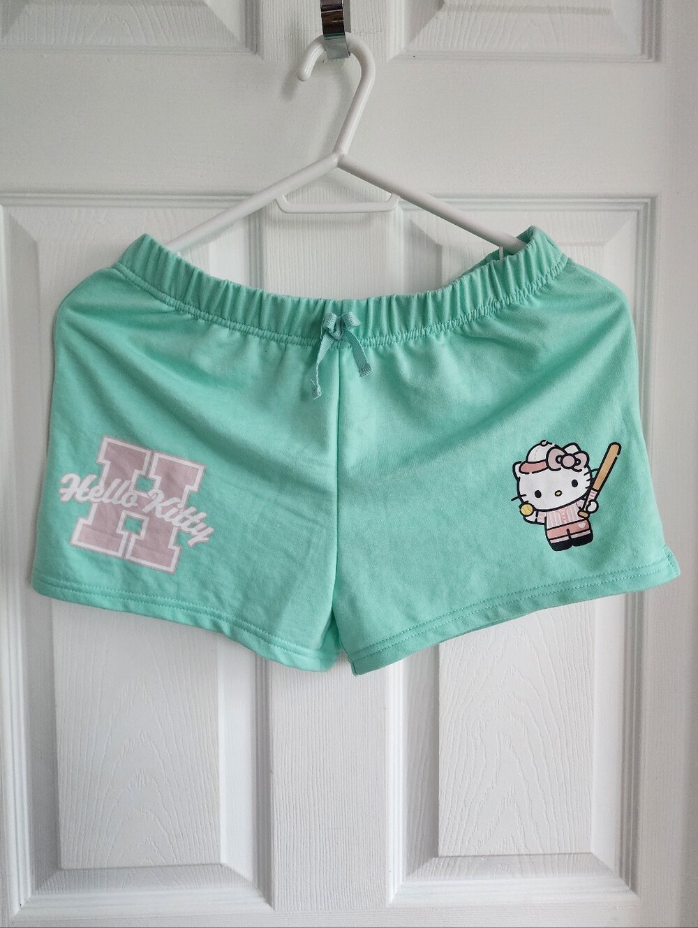 Hello Kitty Mint Green Athletic Lounge Shorts/ 100051